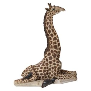 Baby Giraffe Lying Multi Color Polyresin