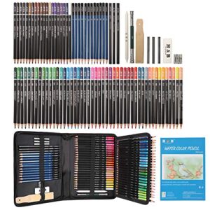 yblandeg sketching and drawing colored pencils set 96-pieces,art supplies painting graphite professional art pencils kit,gifts for teens & adults drawing charcoal tool set
