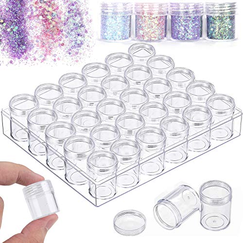 BigOtters 5D Embroidery Diamond Storage Box, Bead Storage Containers with Lids Bead Organizer Small Diamond Painting Containers Glitter Containers for DIY Art Crafts Nail Diamonds, 6.3 X 5.3 X 1.4inch