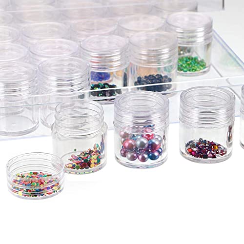 BigOtters 5D Embroidery Diamond Storage Box, Bead Storage Containers with Lids Bead Organizer Small Diamond Painting Containers Glitter Containers for DIY Art Crafts Nail Diamonds, 6.3 X 5.3 X 1.4inch