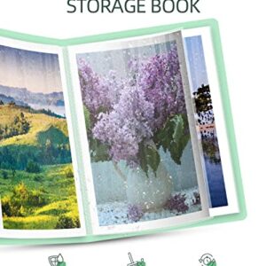 A3 Diamond Painting Storage Book for Diamond Painting Kits, 30 Pages Diamond Art Storage Presentation Book for 60 Diamond Painting Pics, Diamond Painting Portfolio Folder for Artwork, 16.5x12.1in