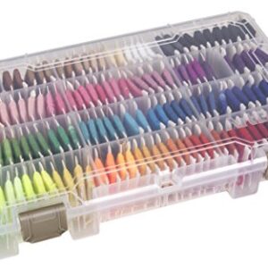 ArtBin 6840JN Floss Finder Box, Sewing & Embroidery Organizer, [1] Plastic Storage Case, Clear