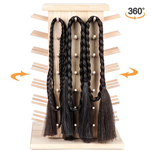 New brothread 84 Spools (DIY to be 93 Spools) 360° Fully Rotating Wooden Thread Rack/Thread Holder Organizer for Sewing, Quilting, Embroidery, Hair-braiding and Jewelry