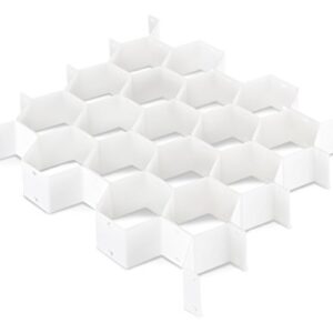 Whitmor 6025-3928 Honeycomb Drawer Organizer, White