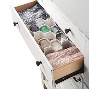 Whitmor 6025-3928 Honeycomb Drawer Organizer, White