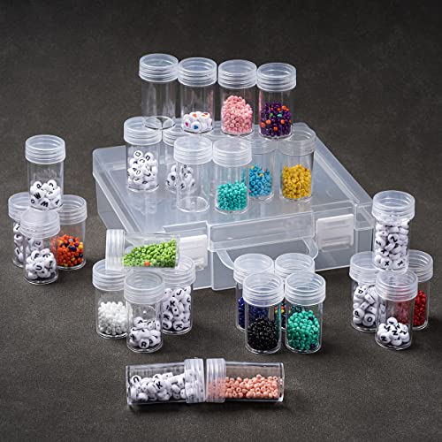 Bead Organizer, Bead Containers, Craft Storage Containers Diamond Painting Storage Containers Bead Storage Containers with Lids Diamond Painting Box Glitter Containers for DIY Art Crafts Nail (2 Pack)