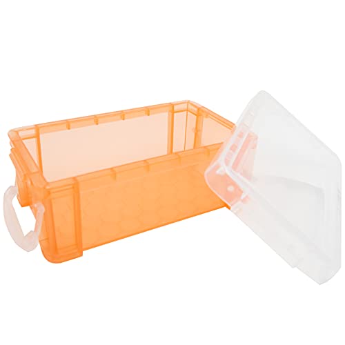 testyu Small Plastic Box, 4.3" X 2.3" X 1.5" Stackable Mini Plastic Storage Box with Lid, Clear Plastic Organizer Container for Jewelry Beads Small Crafts Items Accessories - 6 Pack