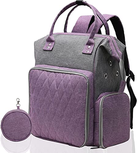 QZLKNIT Knitting Bag Backpack, Crochet Bags and Totes Organizer, Crochet Backpack Organizer, Large Yarn Storage Organizer for Knitting Needles, Crochet Hooks and Other Crochet Accessories (Bag Only)