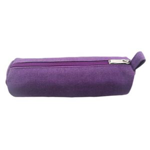 enyuwlcm heavy canvas stationery stylish simple pencil bag and durable compact zipper pencil case pouch 1 pack purple
