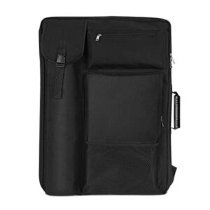 treochtfun art portfolio case 18 x 24,art portfolio with backpack & tote bag for artwork,medium art case size(black)
