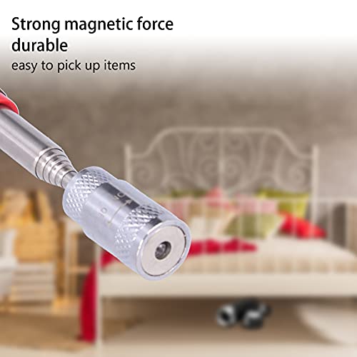 Magnetic Pickup Tool with LED Lights, Telescoping Magnet Stick Flexible Magnetic Pickup Tool for Hard to Reach Places