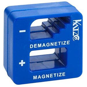 Katzco Blue Precision Magnetizer and Demagnetizer - 3 Pack - for Screwdrivers, Screws, Drill Bits, Sockets, Nuts, Bolts, Nails, Drivers, Wrenches, Tweezers, and Other Steel Tools