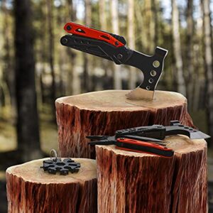 Sahara Sailor Multitool Survival Gear Outdoor Multi Tool Gifts for Men Women, 15 in 1 Hatchet with Knife Axe Hammer Saw Screwdrivers Pliers Bottle Opener Durable Sheath(18-in-1 Snowflake Extra Gift )