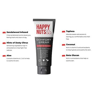 Happy Nuts Comfort Cream | Deodorant For Men | Anti-Chafing, Sweat Defense & Odor Control