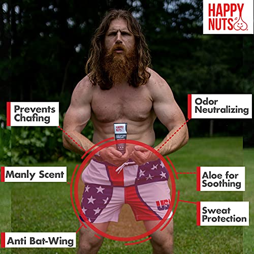 Happy Nuts Comfort Cream | Deodorant For Men | Anti-Chafing, Sweat Defense & Odor Control