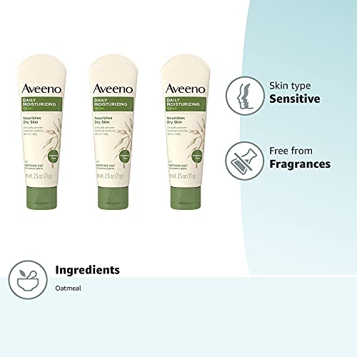 Aveeno Daily Moisturizing Oat Lotion for Dry Skin, 3 x 2.5 fl. oz