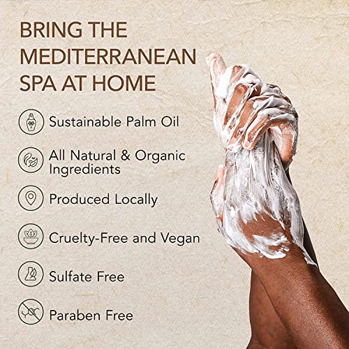 O Naturals 6 PCS Black Soap - Women & Men's Bar Soap, Men's Soap Bar, African Black Soap w/Moisturizing Shea Butter, Charcoal Soap Helps Acne Prone Skin, Organic & Natural Soap for Men & Women, 4oz