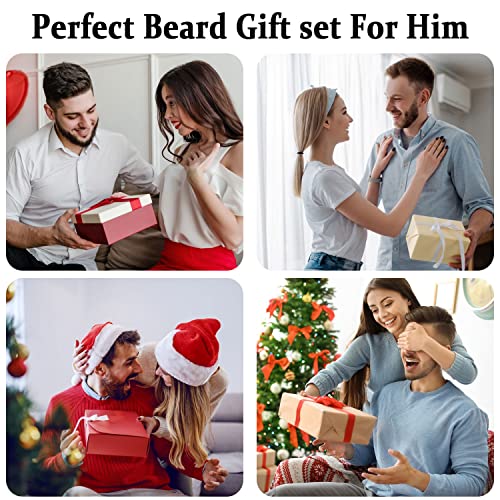 Fathers Day Dad Gifts for Men Beard Bib Apron Beard Shaper Styling Trimming Tool Kit Men's Non-Stick Hair Shaving Beard Hair Catcher Birthday Stocking Stuffers Gifts for Dad Husband Grandpa