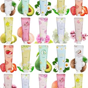 20 Pcs Hand Lotion Bulk Gift Set, Natural Fragrance Moisturizing Travel Size Body Care Lotion, Bulk Hand Cream Set, Christmas Stocking Stuffers Thanksgiving Day Gift for Her Women Men Girl Mom Wife