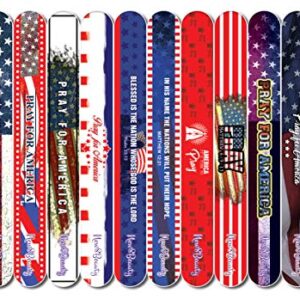 New8Beauty Emery Boards for Nails - Pray for America (36-Pack) - Premium Quality Gift Ideas for Women and Men Stocking Stuffers