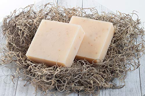 360Feel Cherry Almond Soap -5oz Castile Handmade Soap bar - Almonds Cherries, oatmeal as exfoliant - Pure Essential Oil Natural Soaps- Great as Anniversary Wedding Gifts Christmas stocking stuffer