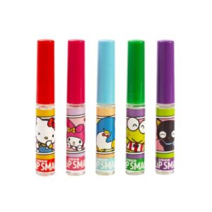 Lip Smacker Sanrio Hello Kitty and Friends Flavored Liquid Lip Gloss | Dry Lips | For Kids, Men, Women | Stocking Stuffer | Christmas Gift | Set of 5