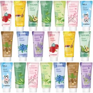 cmwgkbc 20 pack bulk mini hand lotion gift sets,moisturizing hand plant fragrance lotion for women,hand lotion gift sets for birthday christmas valentines.