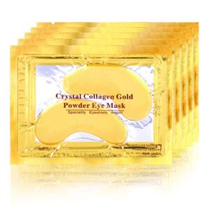 posta gold eye mask, 20 pairs eye treatment mask with collagen, under eye mask treatment for puffy eyes, dark circles corrector, used for eye bags, anti aging patches luxury gift for women and men