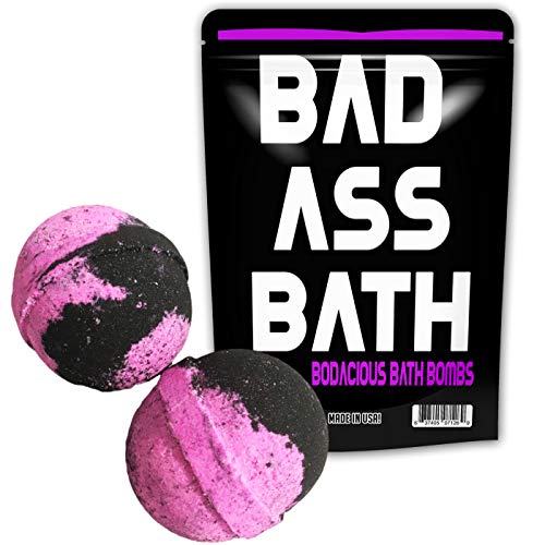 Bad Ass Bath Bombs XL Bath Fizzers for Friends Funny Badass Gags for Men Teens Stocking Stuffers White Elephant Ideas Secret Santa Cool Bath Bombs for Men Novelty Bath Fizzers