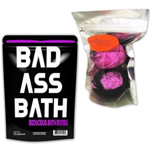 Bad Ass Bath Bombs XL Bath Fizzers for Friends Funny Badass Gags for Men Teens Stocking Stuffers White Elephant Ideas Secret Santa Cool Bath Bombs for Men Novelty Bath Fizzers