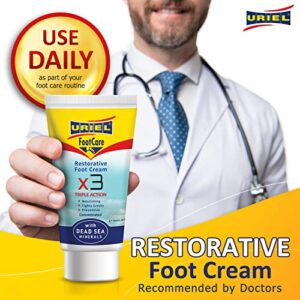 URIEL Foot Cream Stocking Stuffers, Christmas gift, Cream for Dry Cracked Heels Treatment, Dry Feet Treatment Lotion for Women and Men, Soothing and Quick Absorbing Cracked Heel Repair