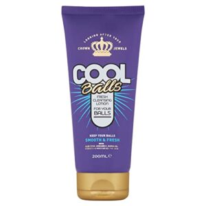 cool balls fresh cleansing lotion 6.76fl oz | luxury novelty gift with aloe vera, avocado, jojoba oil for balls | funny stocking filler, fathers day gift, adult christmas gifts for men | gift for men