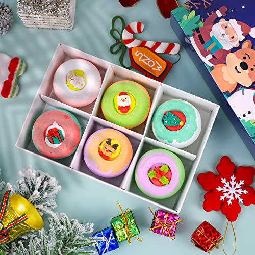 Bath Bombs for Kids, Christmas Decorations Indoor Gifts for Women Mens Gifts for Teenage Girls, Kids Bath Bombs Home Decor Stocking Stuffers Bath Set Holiday Gifts for All Holiday Gift Baskets