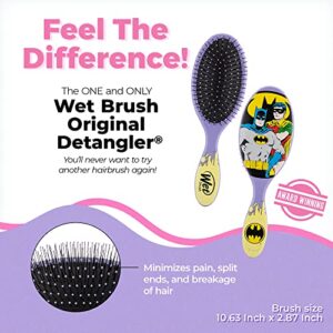 Wet Brush Original Detangler Hair Brush - Justice League (Batman & Robin) - Comb for Women, Men and Kids - Wet or Dry - Natural, Straight, Thick and Curly Hair - Pain-Free for All Hair Types