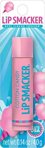 Lip Smacker Flavored Lip Balm, Cotton Candy, Flavored, Clear, For Kids, Men, Women, Dry Kids