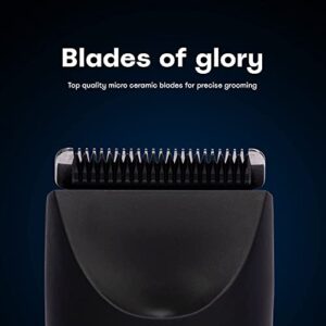 BALLS™ Trimmer Electric Ball Shaver - SackSafe Guard, Waterproof, Rechargeable - Wet/Dry Razor - Body, Groin Hair Trimming