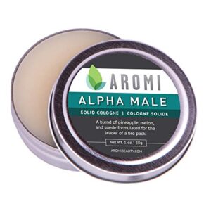 solid cologne | aromatic, woodsy men’s fragrance, vegan and cruelty-free scent, affordable cologne, stocking stuffer, travel-sized, small men’s gift | 1 oz (alpha male)