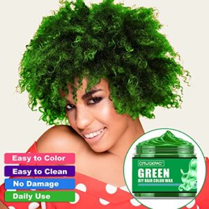 4 Colors Temporary Hair Color for Kids, Green Pink Blue Orange Hair Dye, Instant Hair Color Wax DIY Hairstyle Washable Hair Dye Cream Natural Hair Color for Halloween Party Cosplay Club Women and Men