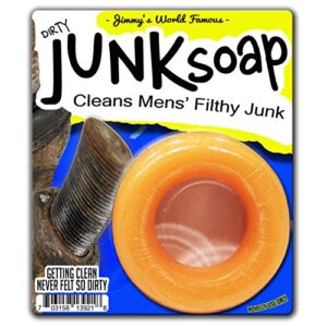 gears out jimmy’s dirty junk soap cleans men’s filthy junk funny novelty soap for men stocking stuffers for husband boyfriend weird white elephant ideas dirty santa party prizes novelty wiener soap