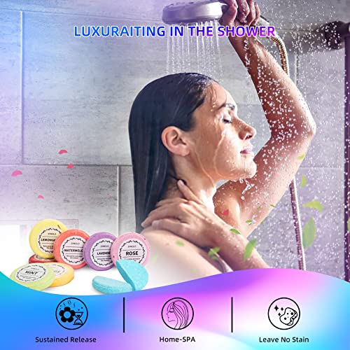 SYMOLO Shower Steamers, Pack of 8 Shower Steamers Aromatherapy with Essential Oils, Calming, Relaxation Shower Bombs for Home Spa, Self Care Gifts for Women, Men, Moms