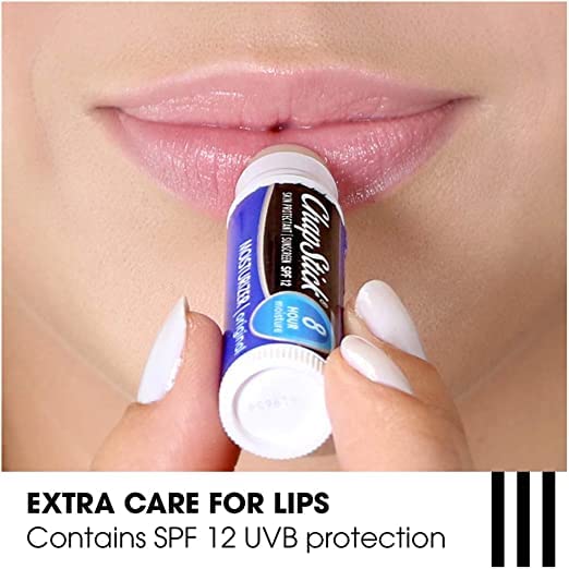 Chapstick Variety Pack Classic Original, SPF 15, & Strawberry Lip Balm Sticks Bulk, 0.15 Oz (8 Count) - Chap Stick Skin Protectant Moisturizer Tubes, Stocking Stuffers - By Dr. Plenty