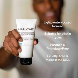 MARLOWE. No. 123 Men's Facial Moisturizer 6 oz | Lightweight Daily Face Lotion for Men | Best for All Skin Types | Includes Natural Extracts to Hydrate, Soothe & Restore