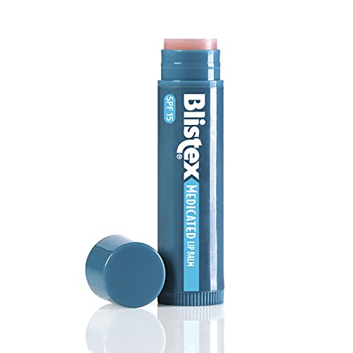 Blistex Medicated Lip Balm, 0.15 Ounce, Pack of 5 – Prevent Dryness & Chapping, SPF 15 Sun Protection, Seals in Moisture, Hydrating Lip Balm, Easy Glide Formula for Full Coverage