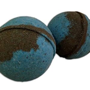 Giant Grump Bath Bombs XL Bath Balls Funny Bathbombs for Men Black and Blue Bath Fizzers Fun Old Man Gags Stocking Stuffers for Dads Grandpa Gags 2 Pack