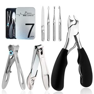 Thick Nail Clippers, Toe Nail Clippers for Thick Nail Toenail Ingrown Podiatrist for Men Adult Seniors