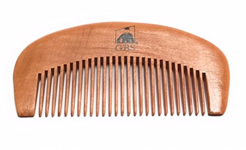 G.B.S Beard Natural Wooden Comb-Superior, Durable Quality, Tangles Eliminator, Anti-Static Anti Breaking, Beard straightener Comb- Provides Beard Growth and Health