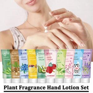 20 Pack Hand Cream Gift Set for Women,Hand Lotion for Dry Cracked Hands,Moisturizing Body Lotion With Vitamin E,Natural Plant Fragrance Travel Size Mini Lotion Bulk Valentine Day Gifts for Her and Mom