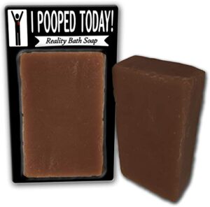 i pooped today soap chocolate bath soap poop gags for women men chocolate novelty soap secret santa unisex white elephant stocking stuffers for men retirement gags over-the-hill birthday