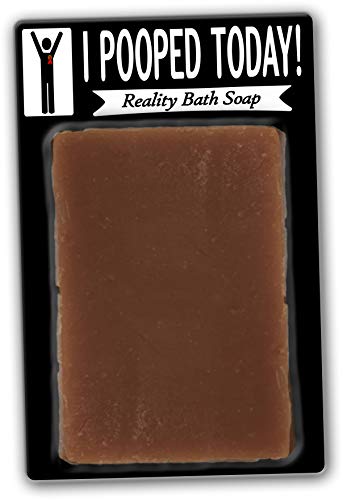 I Pooped Today Soap Chocolate Bath Soap Poop Gags for Women Men Chocolate Novelty Soap Secret Santa Unisex White Elephant Stocking Stuffers for Men Retirement Gags Over-The-Hill Birthday