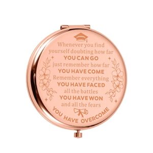 compact mirror 2023 graduation gifts for her teen girl women college high school master senior grad gift daughter female friend inspirational nurse graduate birthday valentines stocking stuffers gifts